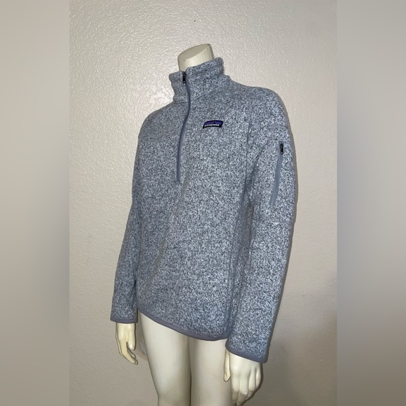 Patagonia Women Better Sweater 1/4 Zip Fleece Gray Size S - Picture 3 of 7
